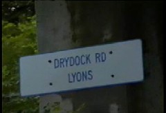 1961 Boat Canal Cruise Drydock Sign Us
